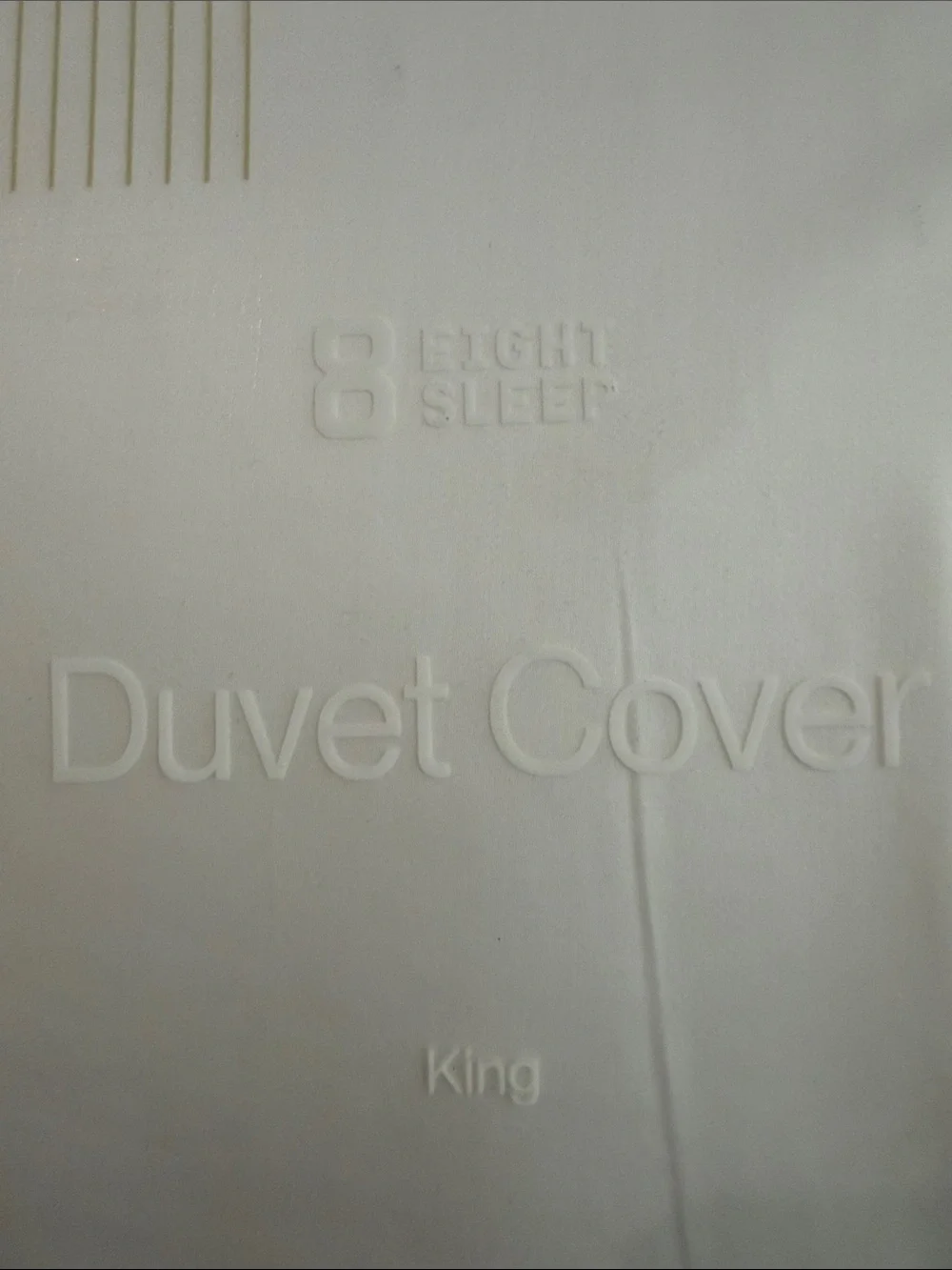 King Duvet Cover in White
